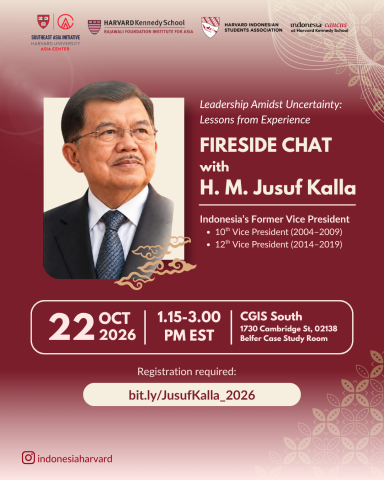 Poster for Jusuf Kalla event
