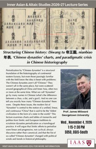 James Millward Talk poster