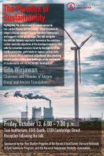 The Paradox of Sustainability event poster
