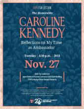 Caroline Kennedy talk poster
