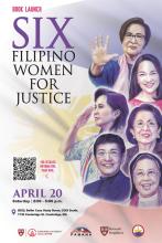Six Filipino Women for Justice book launch poster