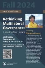 Noeleen Heyzer Sept 24th Tsai lecture poster 