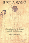 Just a Song: Chinese Lyrics from the Eleventh and Early Twelfth Centuries book cover